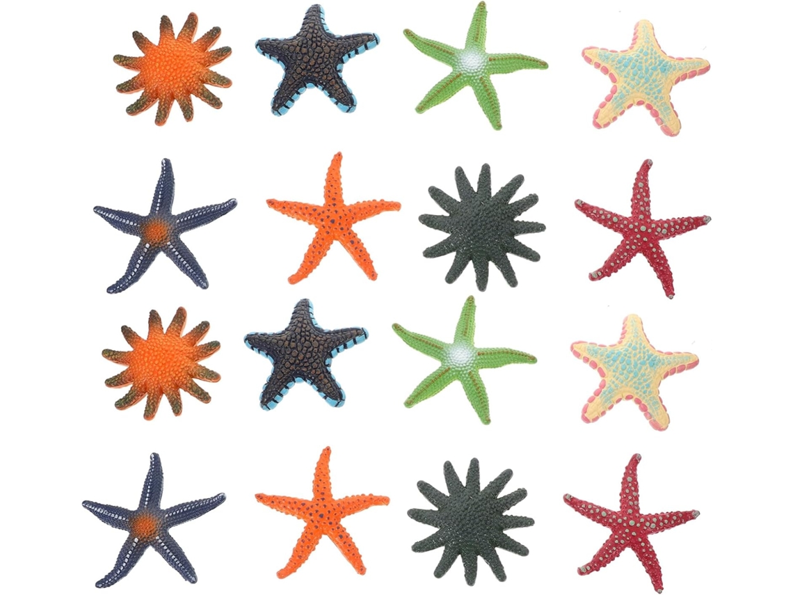 Juego De 16 Figuras De Estrellas De Mar, Animales Marinos, Adornos Oceánicos, Juguetes De Criaturas