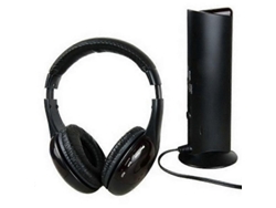 Auriculares Inalámbricos 5 En 1 Para Tv, Pc, Ipod, Mp3, Radio Fm Estéreo Con Control Remoto.