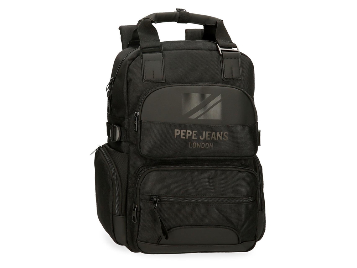 PEPE JEANS Mochila Para Portátil Poliéster Bromley Negro