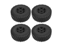 4 Neumáticos Para Camiones Rc De Pista Corta Con Llantas Hexagonales De Goma Y Plástico De 120 Mm Para Slash 4x4 2wd 1/10