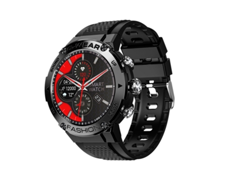Reloj inteligente LOKMAT Attack 5 con esfera negra y correa de Tpu de 34 mm