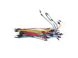 65 cables puente para protoboard, de varias longitudes, multicolores, de acero al carbono, líneas de conexión de prueba.