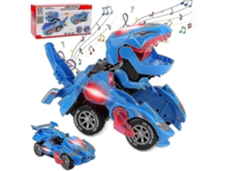Juguete Teledirigido Transforming Dinosaur , Transforming Dinosaur Car, Automatic Transforming Dinosaur Car With Music And Led Lights