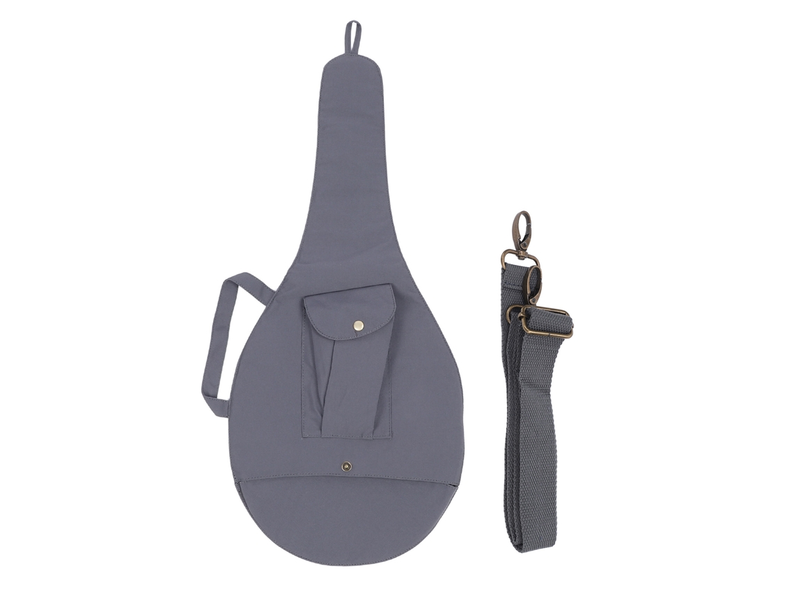 Bolsa Unisex Para Raqueta De Tenis Con Correa Ajustable, Lona Gris, Para Una Raqueta.