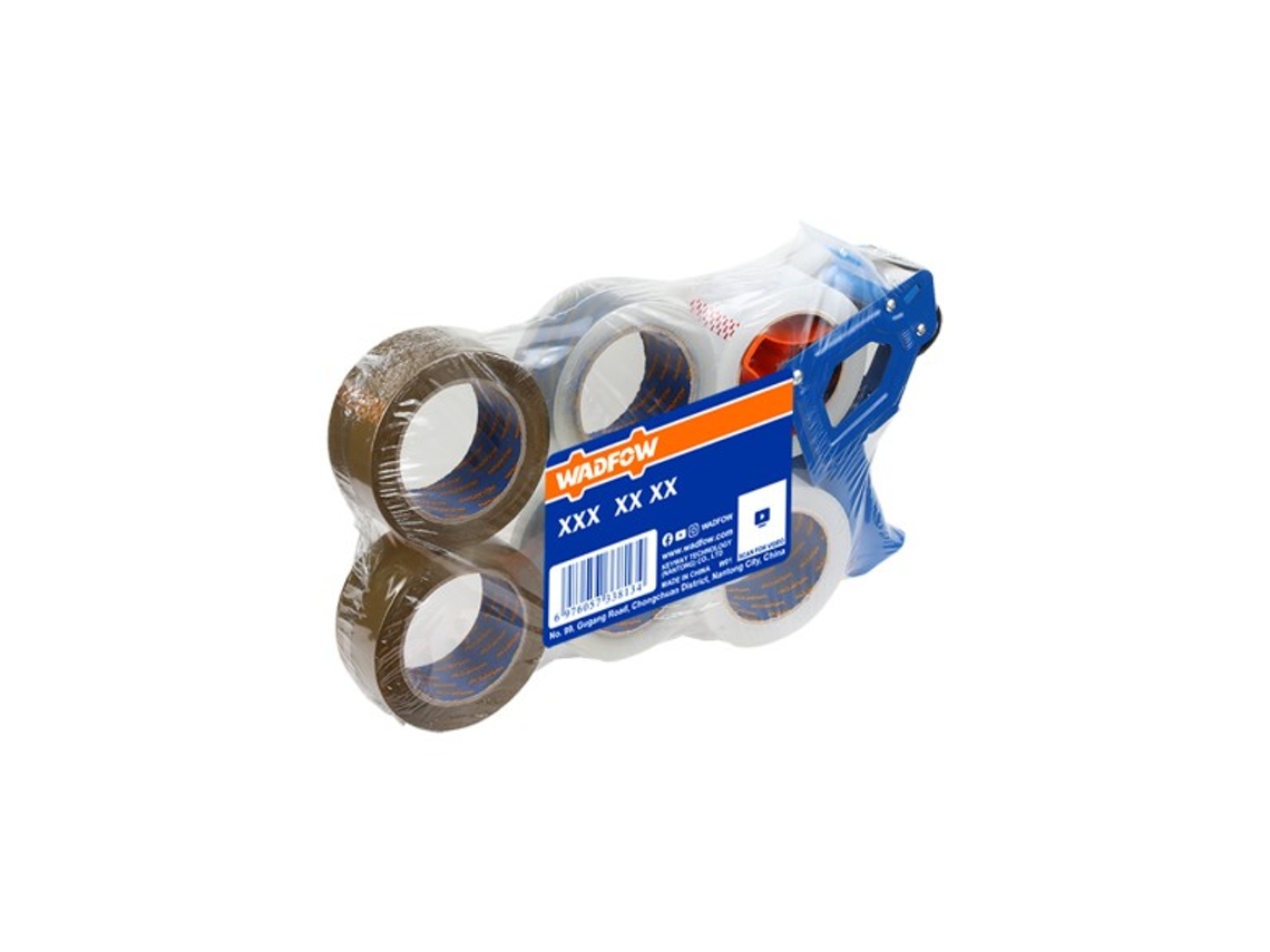 Juego de 7 cintas de sellado Wadfow, cinta adhesiva de 100 m, 48 mm Gibalto