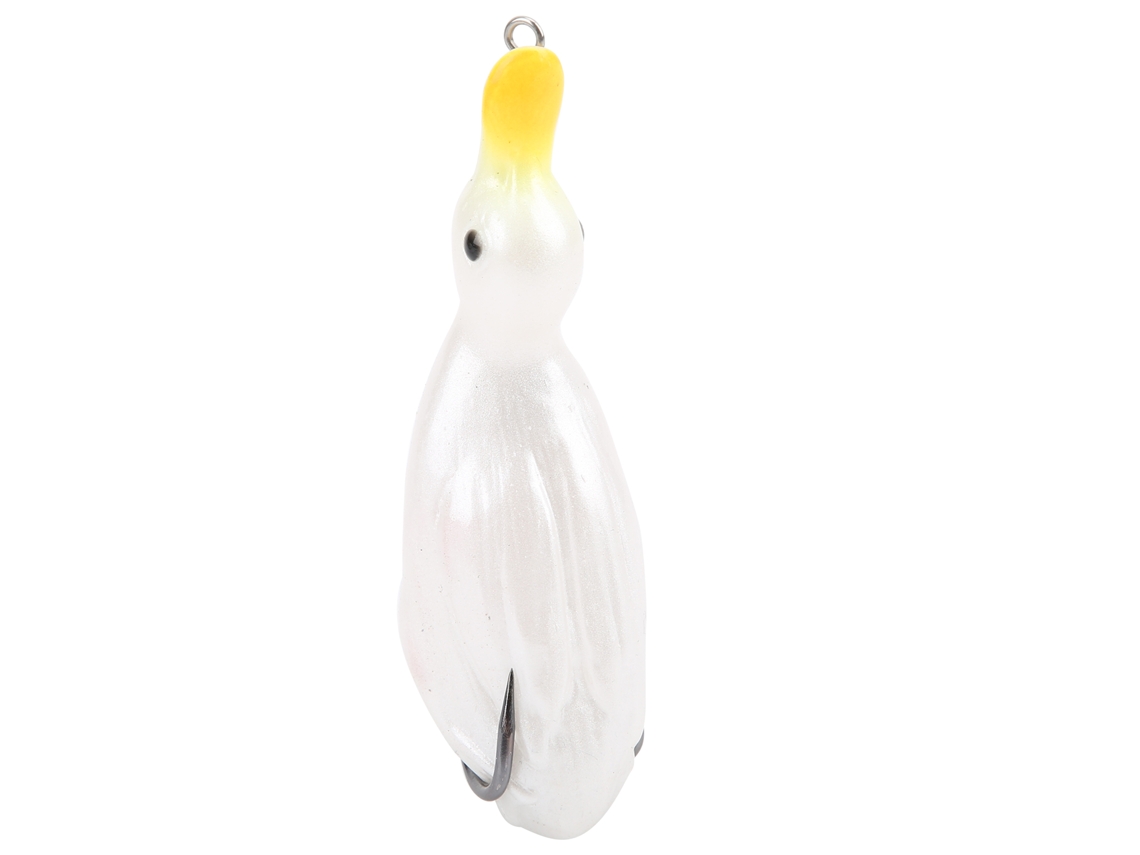 2026rebe-señuelo De Pato Artificial De Silicona Suave Realista Con Anzuelo Para Pesca Swimbait Blanco