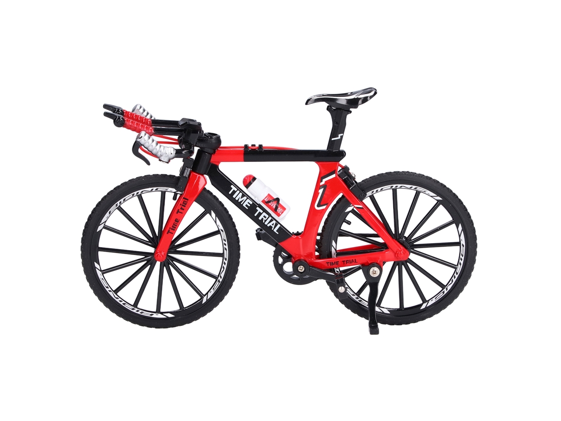 Ats-modelo De Bicicleta Miniatura De Aleación Finger Mountain Bike Para Decoración De Hogar, Oficina Y Regalos Rojo