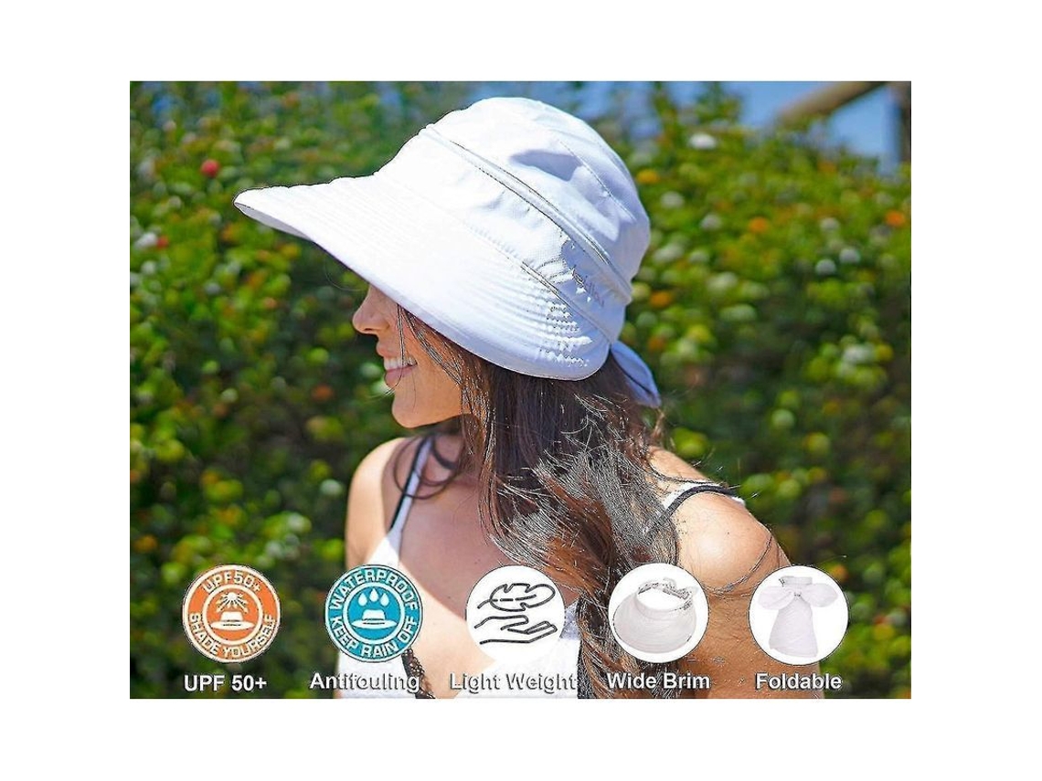 2026-sombrero De Sol Para Mujer Upf 50+ Protector Convertible Visera Playa Ligero Transpirable Plegable