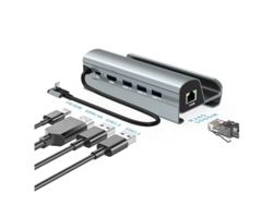 Estación de acoplamiento Legion Go/Steam Deck/ROG Ally Base Legion Go 6 en 1 con HDMI 2.0 4K a 60 Hz Ethernet de 1000 Mbps 3 x USB A Yizhood