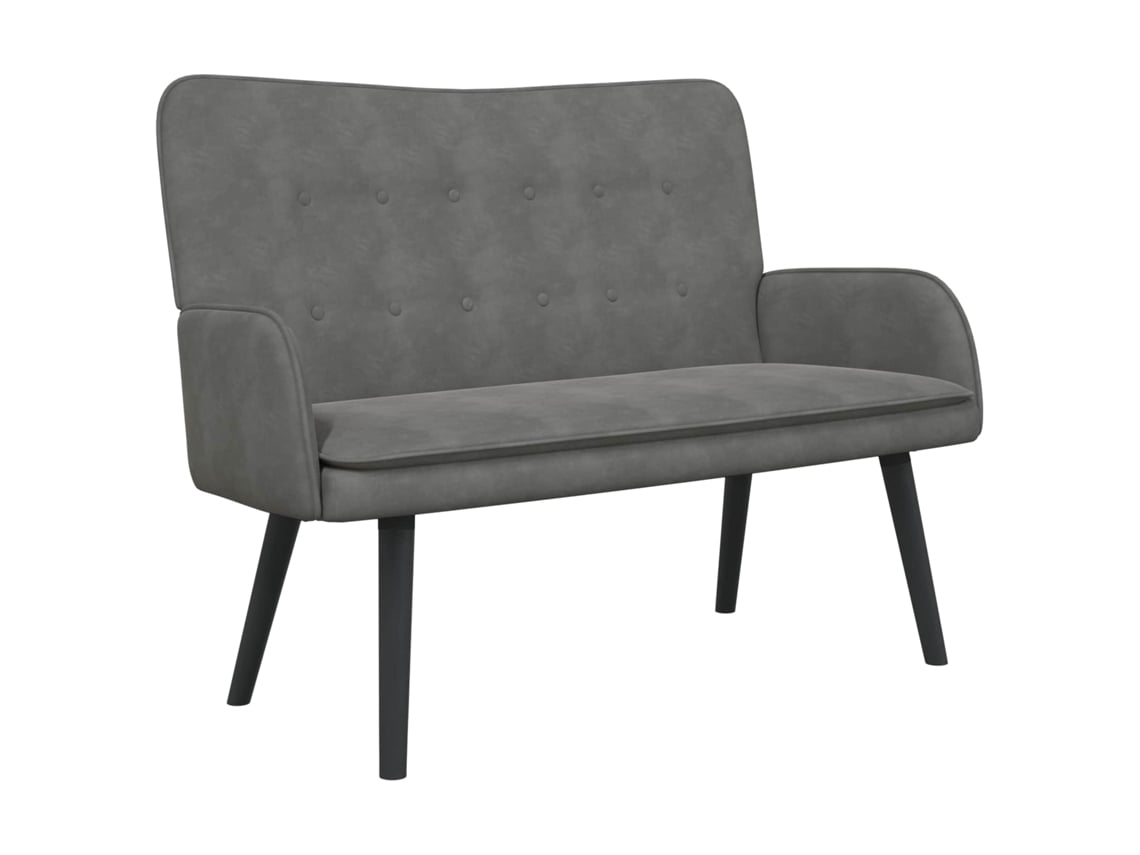 Maison Exclusive - Sofá De 2 Plazas Gris Oscuro 115 X 61 X 87 Cm