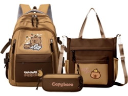Mochila con estuche y bolsa para lápices, para la escuela, portátil con práctico compartimento de almacenamiento para estudiantes.