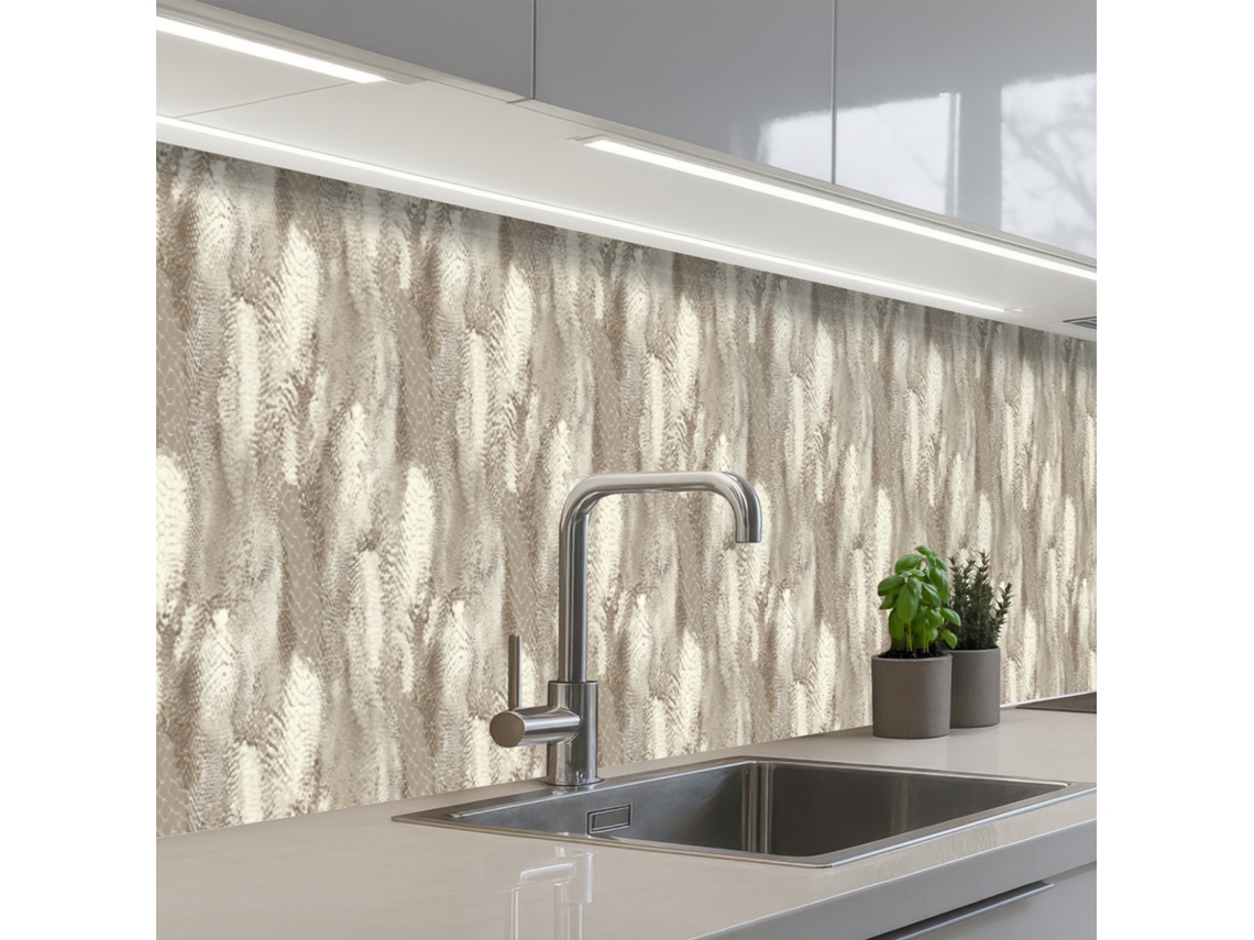 Salpicaderos De Cocina Serpiente - Textura - Arena 400x60 Cm