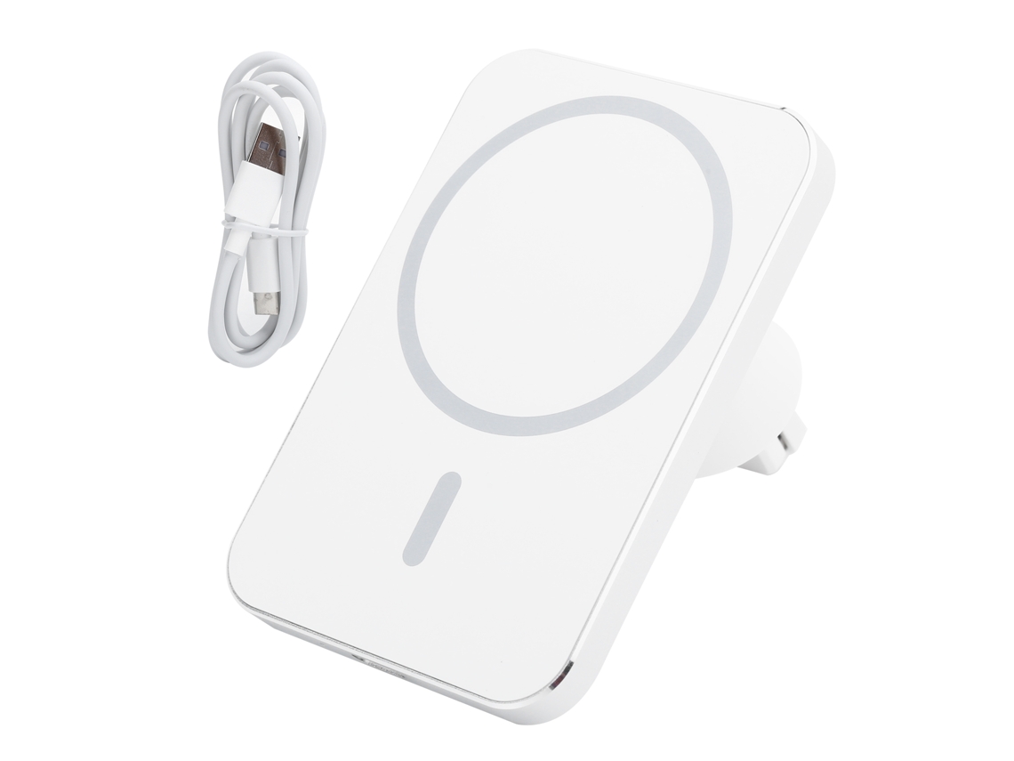 Cargador Inalámbrico Para Coche 15w Con Soporte De Ventilación Por Adsorción Magnética Y Pad De Carga