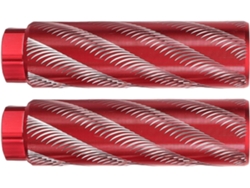 Reposapiés Trasero Para Bicicleta De Aleación De Aluminio Rojo, Antideslizante Y Resistente, Soporte Compacto Para Los Pies.