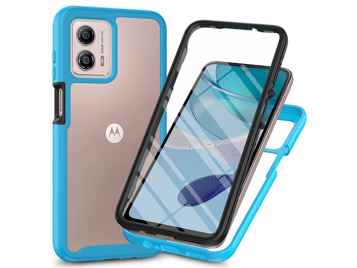 Protetor De Tela Céu Estrelado Com Película Pet Integradaazul Claro - Motorola G22/e32