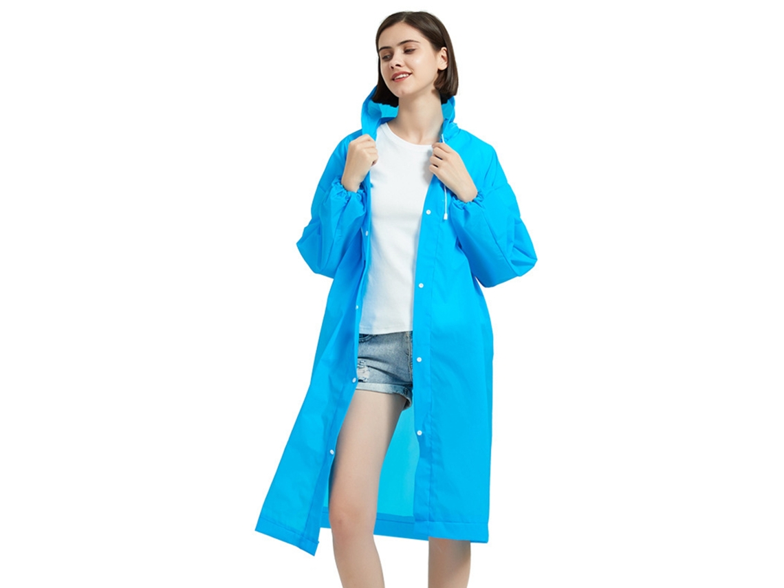 Chaqueta Impermeable Portátil De Eva Para Adultos, Ligera, Transpirable, Ideal Para Viajes Y Acampadas - Azul