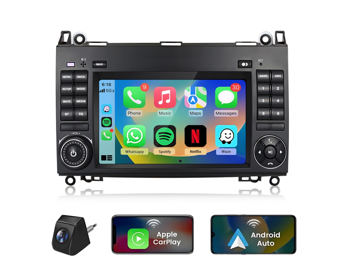 Autorradio Junsun Para Benz Sprinter Vw Crafter (2009- 2016) Android 15 Câmera Traseira 4GB+64GB