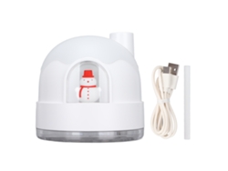 Humidificador Portátil Pequeño Con Forma De Muñeco De Nieve O Iglú, 350 Ml, Recargable Por Usb, Ideal Para Coche, Oficina O Dormitorio.
