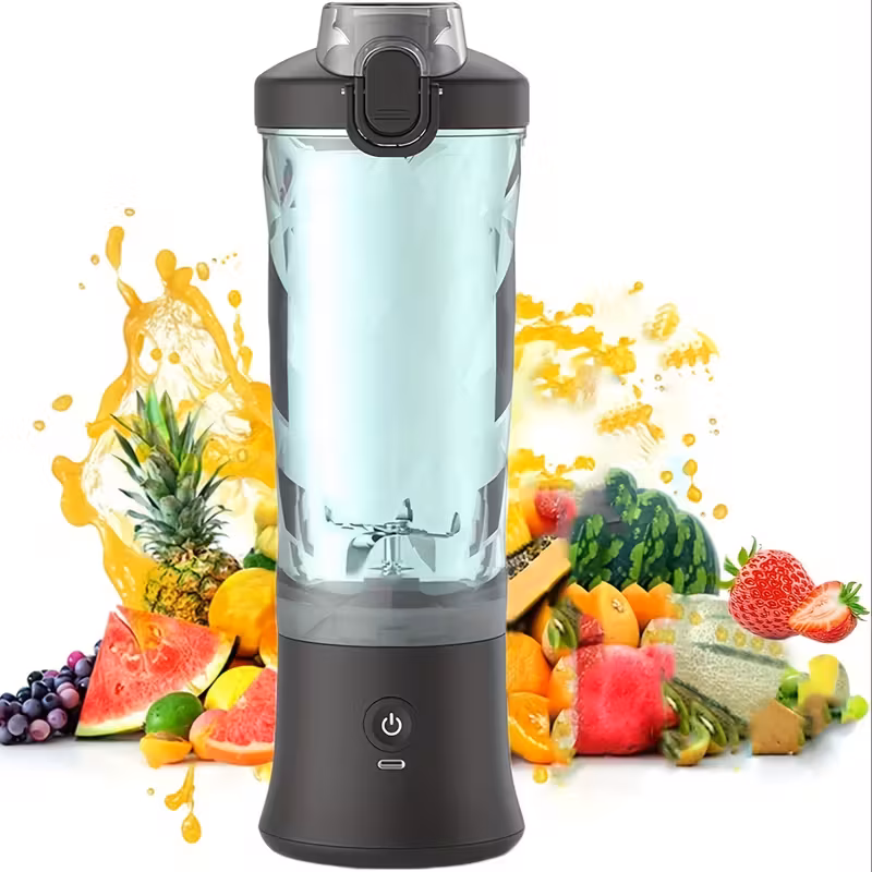 Licuadora personal portátil, ideal para batidos y smoothies, con sistema de seis cuchillas y recipiente extraíble. Stelasplen