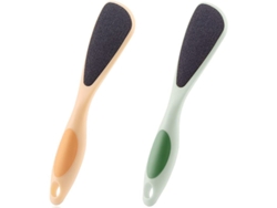 Paquete De 2 Cepillos De Piedra Pómez De Doble Cara Para Pies Con Mango Ergonómico.