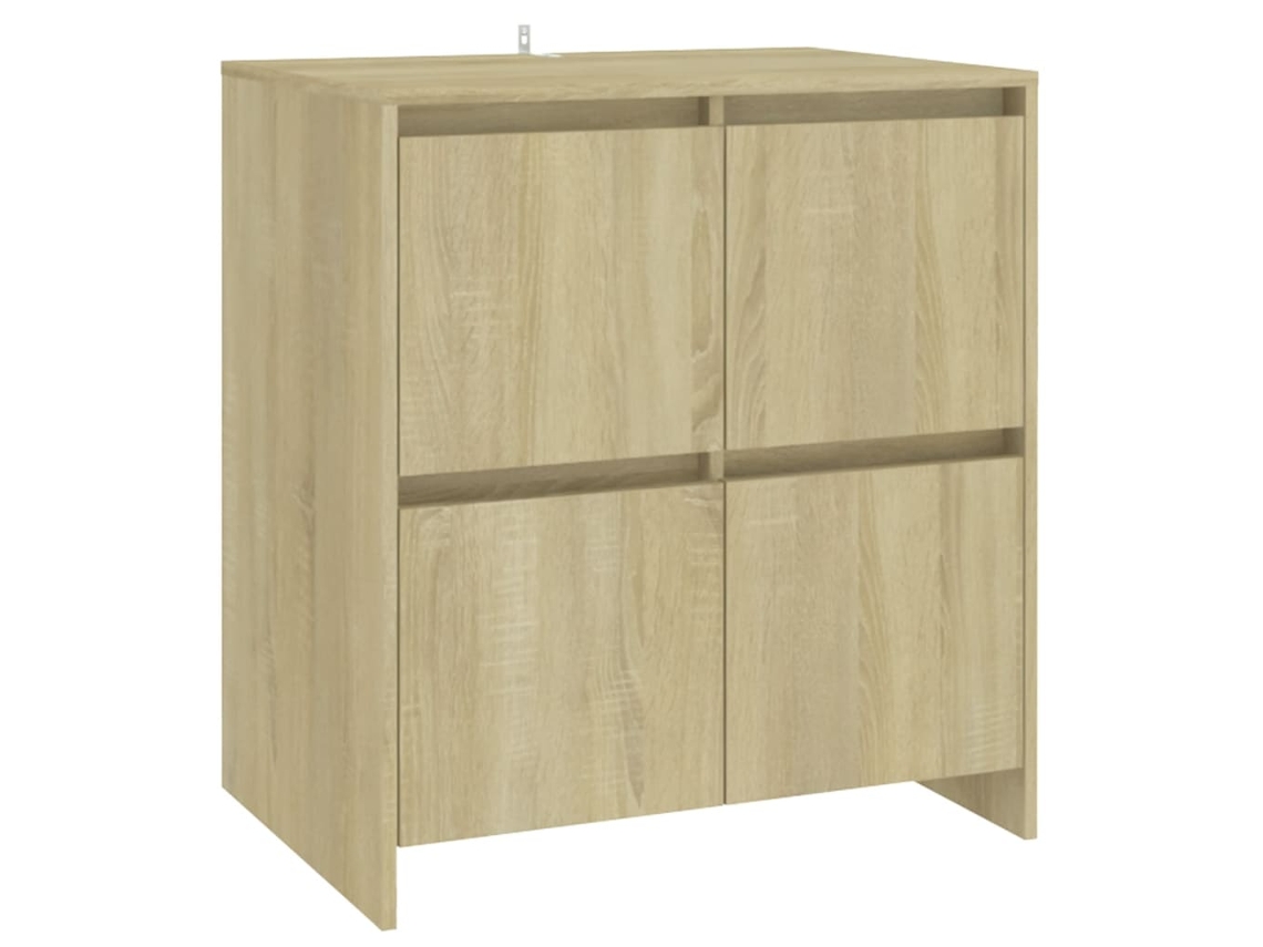 Aparador de madera procesada Sonoma, color roble exclusivo de Maison (70 x 41 x 75 cm)
