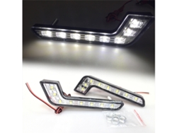 Juego De 8 Luces Led De Circulación Diurna, Faros Antiniebla Impermeables, Decoración Blanca Para Videojuegos.