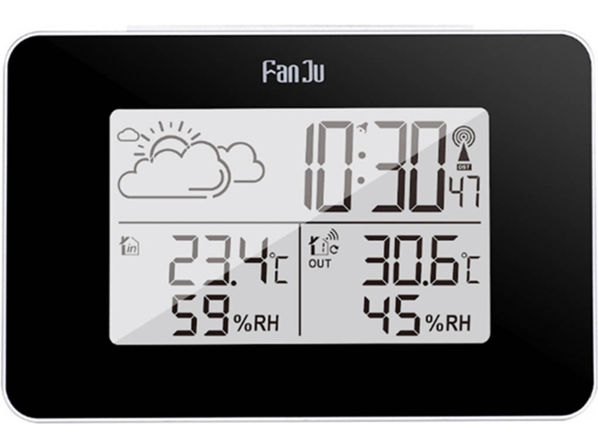 Reloj Despertador WJS (Multifuncional - Negro)