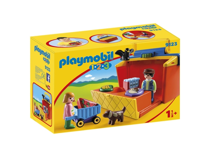 PLAYMOBIL 1.2.3 - Mercado - 9123 : (Edad Mínima: 1,5)