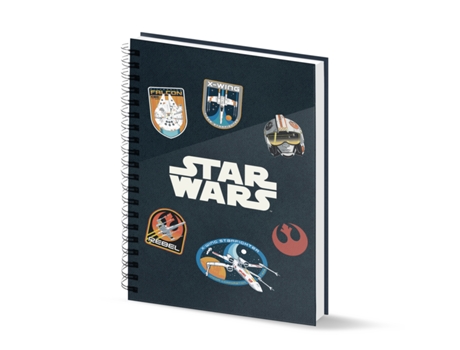 Star Wars Pilot Cuaderno A4 Papel Cuadriculado, Azul Oscuro