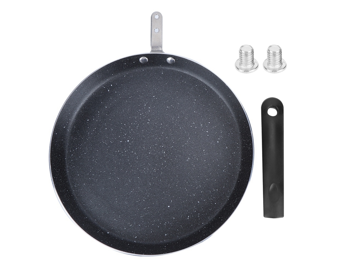 Sartén Antiadherente De 25 Cm Para Freír, Preparar Tortitas, Huevos Y Pizza. Compatible Con Cocinas De Inducción Y Eléctricas.