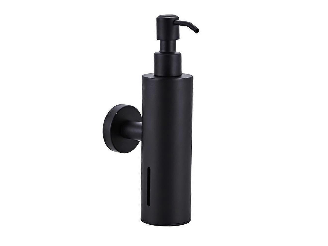 Dispensador de jabón de pared para baño, especial para baños de hotel, redondo, negro Rosewell