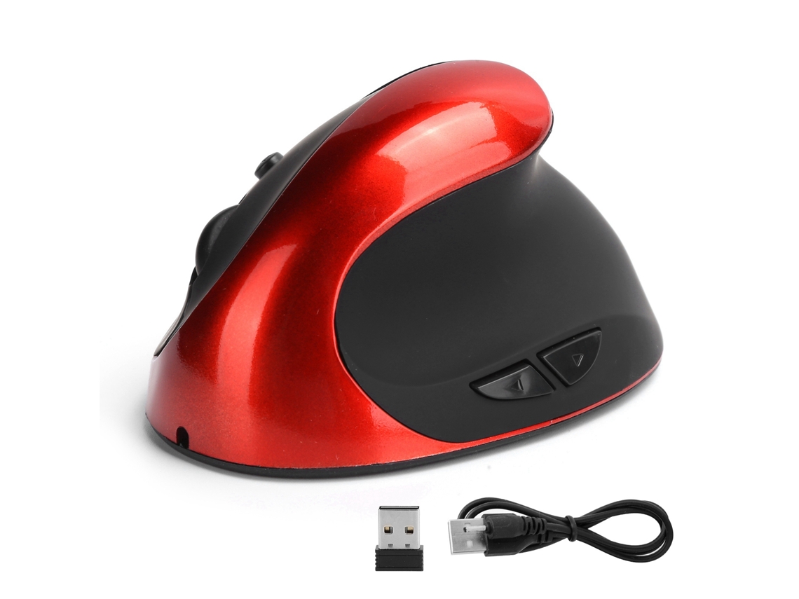 Mouse Vertical Sem Fio Óptico 3ª Geração Ergonomic Destro Para Escritório E Jogos 1600dpi 6 Botões