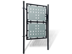 Maison Exclusive - Puerta De Valla Individual Negra De 100x200 Cm