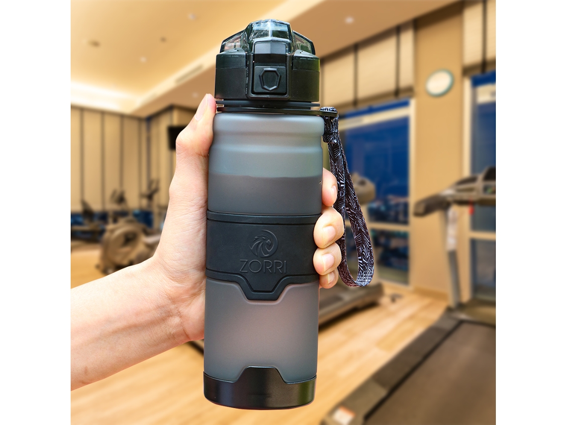 (gris) Botella De Agua Deportiva Portátil Ecológica De 1000 Ml Sin Bpa, Resistente A La Corrosión