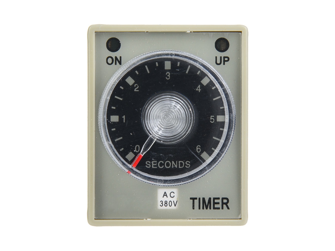 Relé de temporização Veloriskku-6s de 8 pinos para trilho DIN, para equipamentos mecânicos, interruptor temporizador e automação industrial (ac380v)