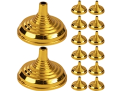 Besportble Paquete De Plástico Dorado Para Banderas De Escritorio Amosfun Y Mesa 5.50 X 5.50 X 3.50 Cm Pulg...