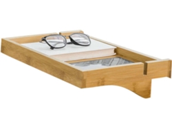 Mesita de Noche SOBUY (Beige - Bambú - 36x9x25 cm)