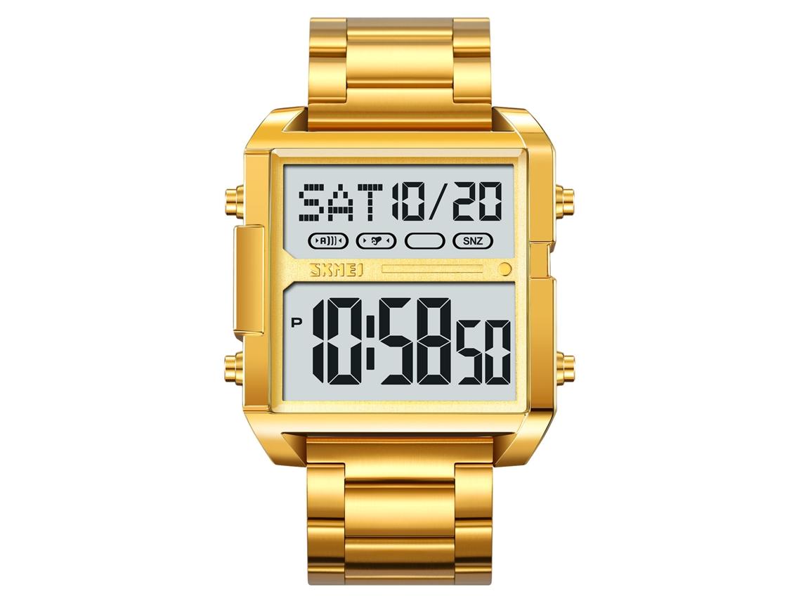 Reloj Digital Hombre Skmei 30m Impermeable Con Luz Trasera Cronómetro