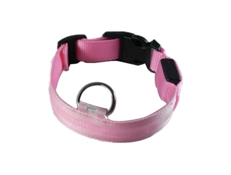 Collar de perro LED reflectante de nailon, collar de perro emisor de luz recargable por USB,