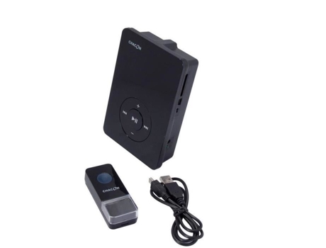 Campainha sem fio CHACON MP3 com chave de 4Mb fornecida a uma distância de transmissão de 100m