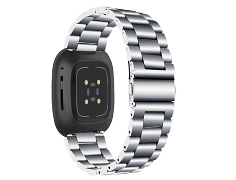Correa Acero Inoxidável Adaptable Plateado para Fitbit by Google Versa 3