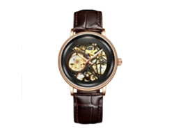Reloj de mujer MDUG con brazalete de acero, diamantes, 6 agujas, movimiento de cuarzo, color plata y morado.