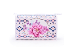 Neceser Impermeable De Gran Capacidad Para Viajes Al Aire Libre Con Diseño Floral.