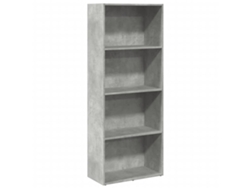 Estantería derivada de madera gris cemento MAISON EXCLUSIVE 60x30x152 cm