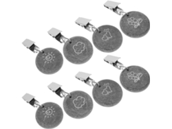 Pesas De Acero Inoxidable Para Manteles De Exterior, Con Elegantes Clips.
