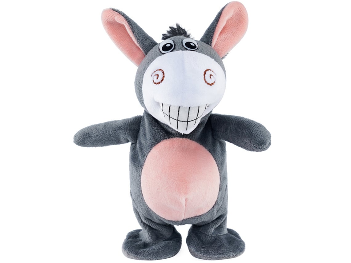 Burro de peluche eléctrico Bj para bebés con 72 canciones infantiles, paseos y diálogos.