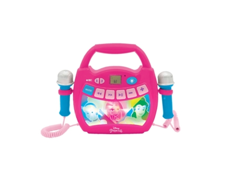 Altavoz Bluetooth Princesas Disney con Micrófono Efectos de Luz y Batería Recargable Incluida