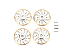 4pcs Disco De Freno De Contrapeso De Latón Adaptador Hexagonal Para Coche Rc 1/24 Axial Scx24 Gladiator C10