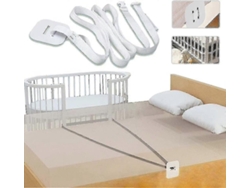Rebe-cinturón Para Cuna Y Cama Extra Blanco, Accesorio Para Acoplar Cama Infantil A Cama Adulta 600 Cm