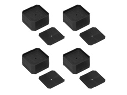4 patas de silicona antideslizantes para muebles con reducción de ruido